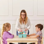 Table carrée en bois dur ECR4Kids 76 cm x 76 cm avec pieds de 56 cm, Meubles pour enfants