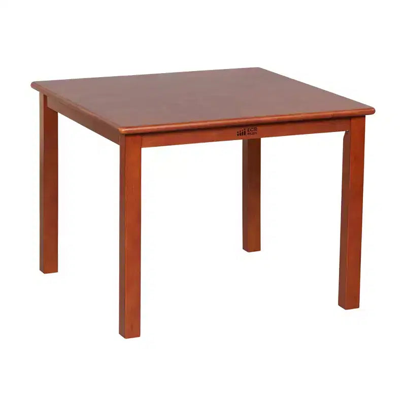 Table carrée en bois dur ECR4Kids 76 cm x 76 cm avec pieds de 56 cm, Meubles pour enfants