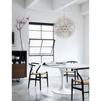 Lot de 2 chaises de salle à manger modernes en bois avec accoudoirs et assise en chanvre pour la maison, le restaurant, le bureau, la cuisine