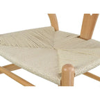 Lot de 2 chaises de salle à manger modernes en bois avec accoudoirs et assise en chanvre pour la maison, le restaurant, le bureau, la cuisine