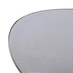 LeisureMod Oyster Chaises de salle à manger transparentes (lot de 2) - Empilables, dossier incurvé, avec pieds en acier inoxydable noir pour cuisine ou salle à manger