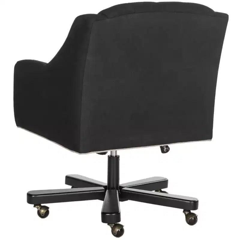 Chaise de bureau Salazar - Noir/Taupe - Safavieh