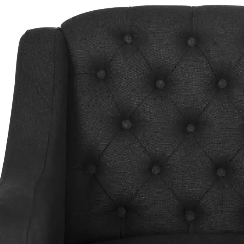 Chaise de bureau Salazar - Noir/Taupe - Safavieh