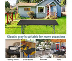Table pliante rectangulaire noire de 1,80 m en plastique HDPE, pour intérieur et extérieur, avec pieds en acier