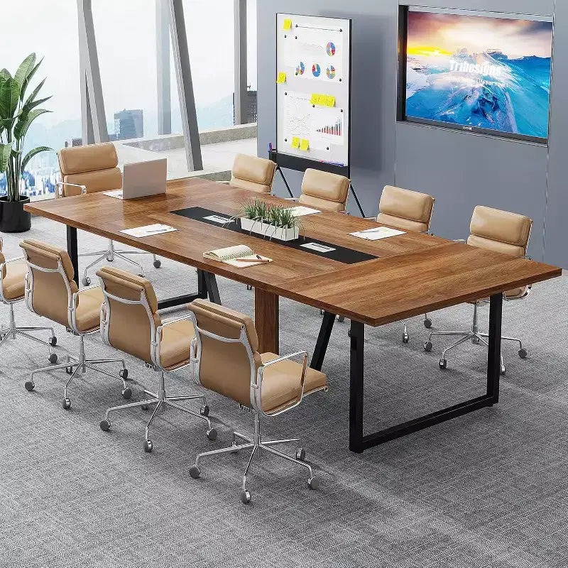 Table de conférence Lantine 8 pi pour 10 personnes pour réunions de bureau