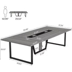 Table de conférence Lantine 8 pi pour 10 personnes pour réunions de bureau