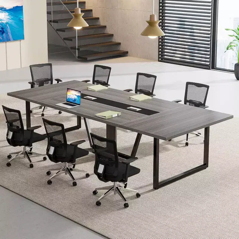 Table de conférence Lantine 8 pi pour 10 personnes pour réunions de bureau