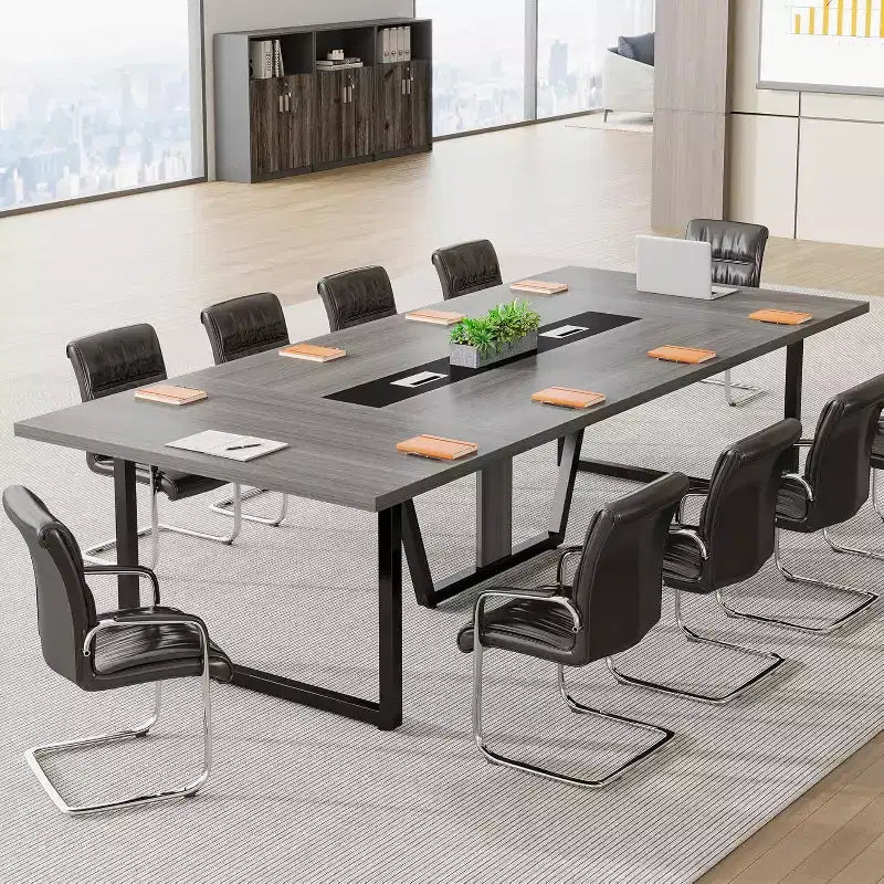 Table de conférence Lantine 8 pi pour 10 personnes pour réunions de bureau