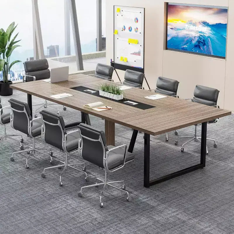 Table de conférence Lantine 8 pi pour 10 personnes pour réunions de bureau