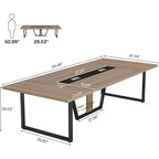 Table de conférence Lantine 8 pi pour 10 personnes pour réunions de bureau