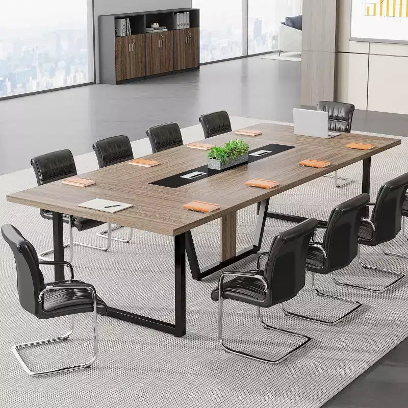 Table de conférence Lantine 8 pi pour 10 personnes pour réunions de bureau