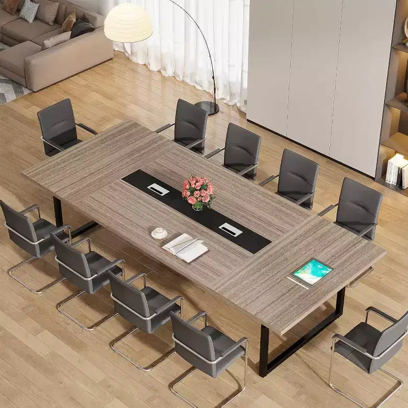 Table de conférence Lantine 8 pi pour 10 personnes pour réunions de bureau