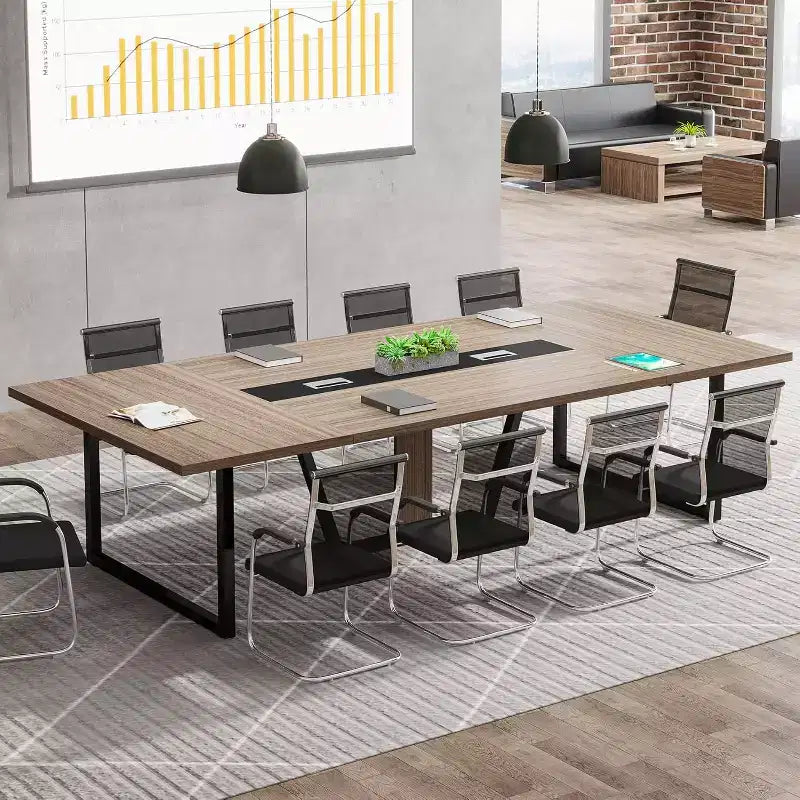 Table de conférence Lantine 8 pi pour 10 personnes pour réunions de bureau