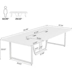 Table de conférence Lantine 8 pi pour 10 personnes pour réunions de bureau