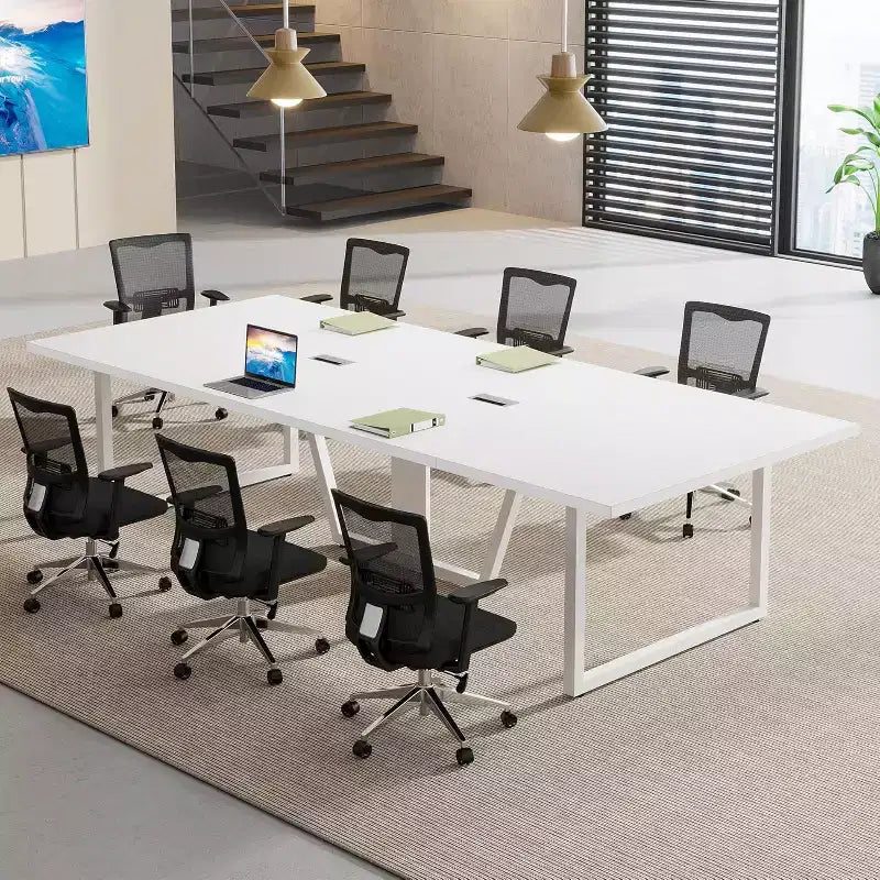 Table de conférence Lantine 8 pi pour 10 personnes pour réunions de bureau