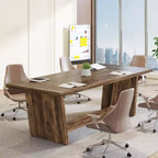 Bureau d'ordinateur de direction Lantine de 70,87 pouces avec piédestal en bois massif