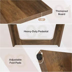 Bureau d'ordinateur de direction Lantine de 70,87 pouces avec piédestal en bois massif