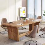 Bureau d'ordinateur de direction Lantine de 70,87 pouces avec piédestal en bois massif