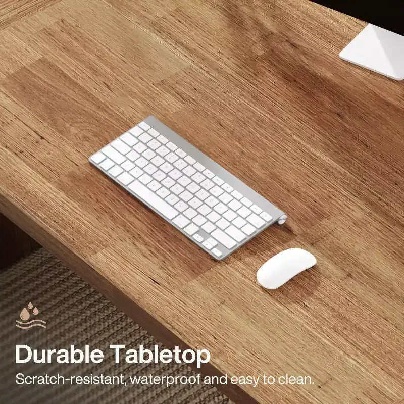 Bureau d'ordinateur de direction Lantine de 70,87 pouces avec piédestal en bois massif