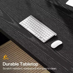 Bureau d'ordinateur de direction Lantine de 70,87 pouces avec piédestal en bois massif