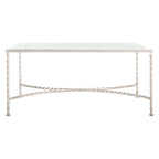 SAFAVIEH Couture Sedighe Table basse en verre - 40 L x 24 P x 18 H - 40L x 24P x 18H