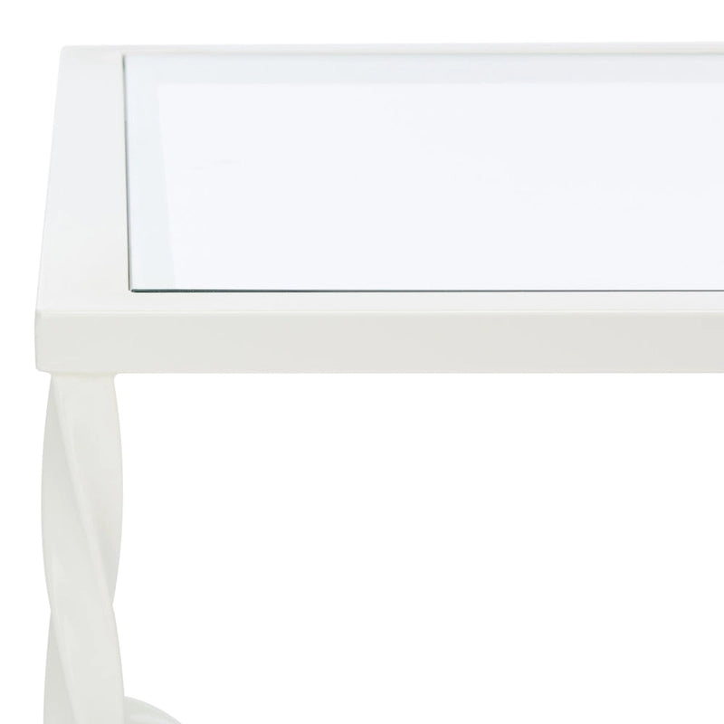 SAFAVIEH Couture Sedighe Table basse en verre - 40 L x 24 P x 18 H - 40L x 24P x 18H