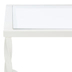 SAFAVIEH Couture Sedighe Table basse en verre - 40 L x 24 P x 18 H - 40L x 24P x 18H