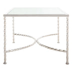 SAFAVIEH Couture Sedighe Table basse en verre - 40 L x 24 P x 18 H - 40L x 24P x 18H