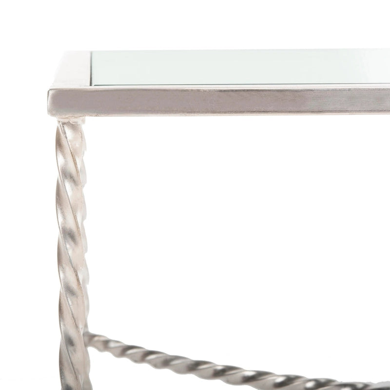 SAFAVIEH Couture Sedighe Table basse en verre - 40 L x 24 P x 18 H - 40L x 24P x 18H