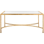 SAFAVIEH Couture Sedighe Table basse en verre - 40 L x 24 P x 18 H - 40L x 24P x 18H