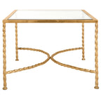 SAFAVIEH Couture Sedighe Table basse en verre - 40 L x 24 P x 18 H - 40L x 24P x 18H