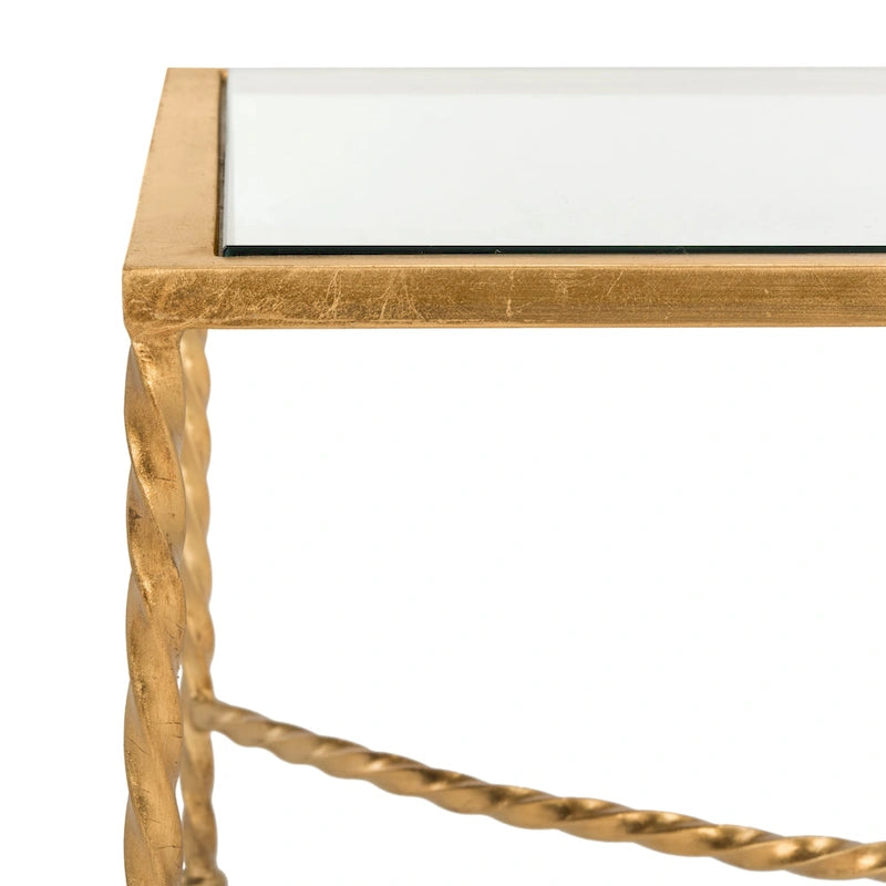 SAFAVIEH Couture Sedighe Table basse en verre - 40 L x 24 P x 18 H - 40L x 24P x 18H