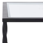 SAFAVIEH Couture Sedighe Table basse en verre - 40 L x 24 P x 18 H - 40L x 24P x 18H