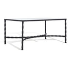 SAFAVIEH Couture Sedighe Table basse en verre - 40 L x 24 P x 18 H - 40L x 24P x 18H