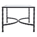 SAFAVIEH Couture Sedighe Table basse en verre - 40 L x 24 P x 18 H - 40L x 24P x 18H
