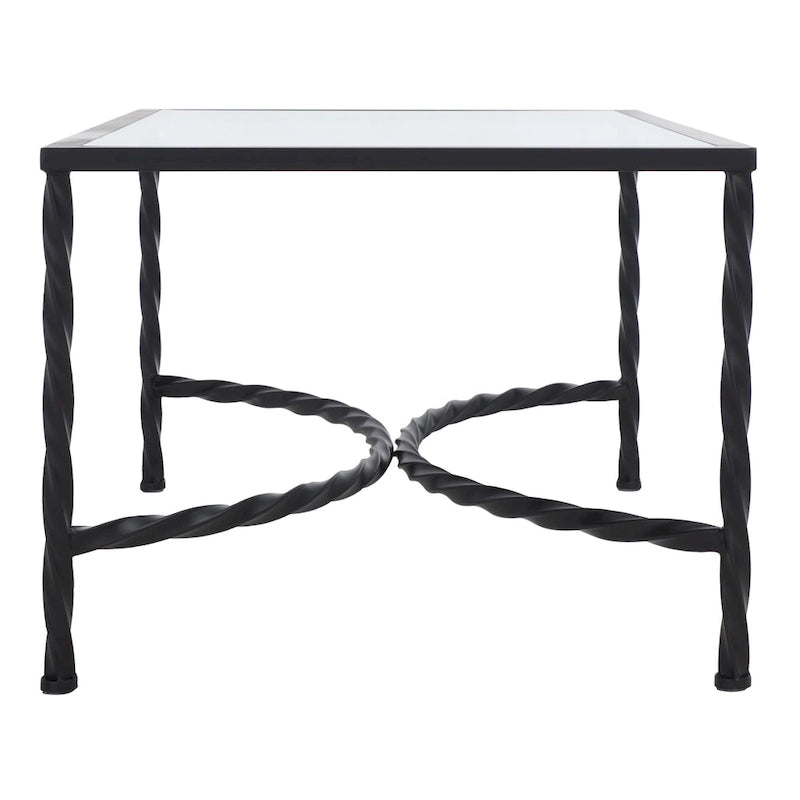 SAFAVIEH Couture Sedighe Table basse en verre - 40 L x 24 P x 18 H - 40L x 24P x 18H