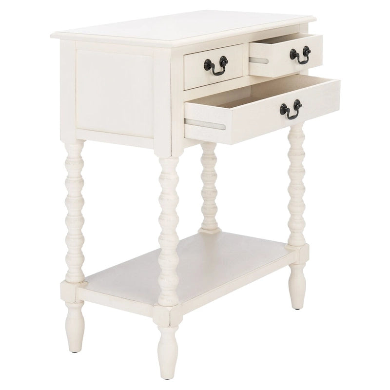 Console 3 tiroirs Ivie - 23,5 L x 13 P x 29,5 H - 23,5 L x 13 P x 29,5 H - 24Lx13Px30H