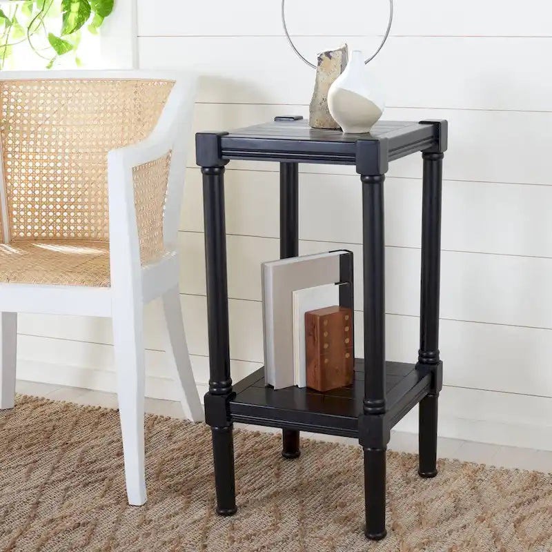 Table d'appoint carrée Nermira SAFAVIEH - 13.8 l x 13.8 L x 28.3 H - 14lx14Px28H