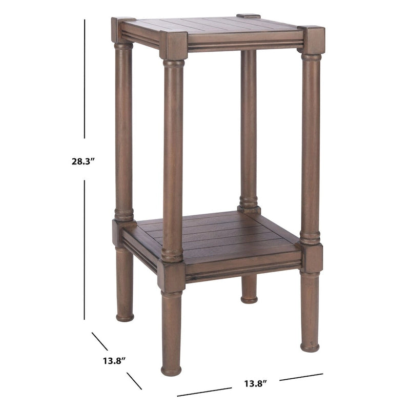 Table d'appoint carrée Nermira SAFAVIEH - 13.8 l x 13.8 L x 28.3 H - 14lx14Px28H