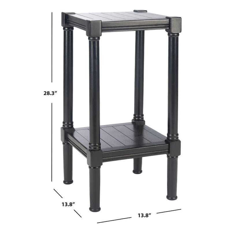 Table d'appoint carrée Nermira SAFAVIEH - 13.8 l x 13.8 L x 28.3 H - 14lx14Px28H