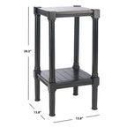 Table d'appoint carrée Nermira SAFAVIEH - 13.8 l x 13.8 L x 28.3 H - 14lx14Px28H