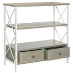 Console de rangement Zenia bleu pâle - 33,9 x 15,2 x 34,8 - 34Lx15Px35H