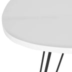 Table d'appoint SAFAVIEH Luann laquée blanc/noir - 19,6 x 19,6 x 23,6 - 20Lx20Px24H