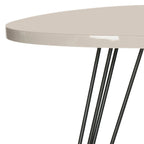 Table d'appoint SAFAVIEH Luann laquée blanc/noir - 19,6 x 19,6 x 23,6 - 20Lx20Px24H