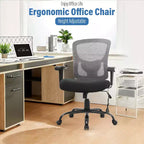 Chaise de bureau FDW grande taille avec support lombaire réglable, capacité de 180 kg et fonction de massage pour adultes