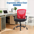 Chaise de bureau FDW grande taille avec support lombaire réglable, capacité de 180 kg et fonction de massage pour adultes
