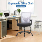 Chaise de bureau FDW grande taille avec support lombaire réglable, capacité de 180 kg et fonction de massage pour adultes