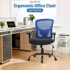 Chaise de bureau FDW grande taille avec support lombaire réglable, capacité de 180 kg et fonction de massage pour adultes