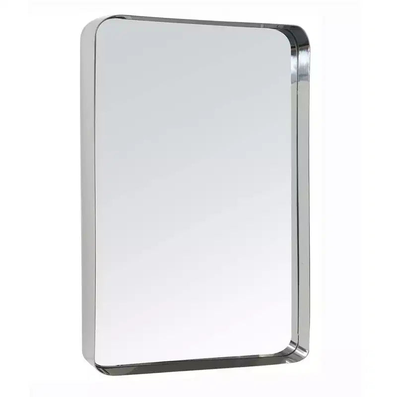 Miroir de courtoisie de salle de bain rectangulaire TEHOME Arthers avec cadre en acier inoxydable pivotant, à fixation murale