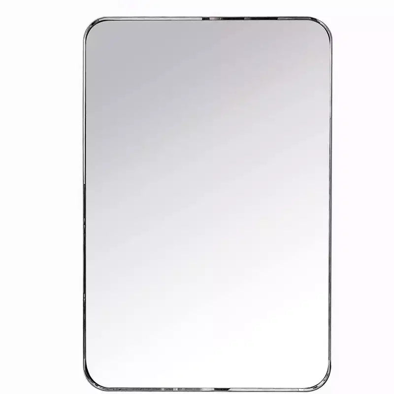 Miroir de courtoisie de salle de bain rectangulaire TEHOME Arthers avec cadre en acier inoxydable pivotant, à fixation murale